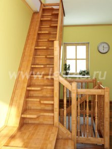 Компактная лестница на второй этаж 17-01