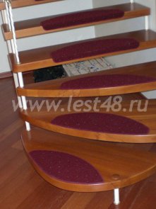 Межэтажная лестница из бука 04-06 Межэтажная лестница из бука 04-06